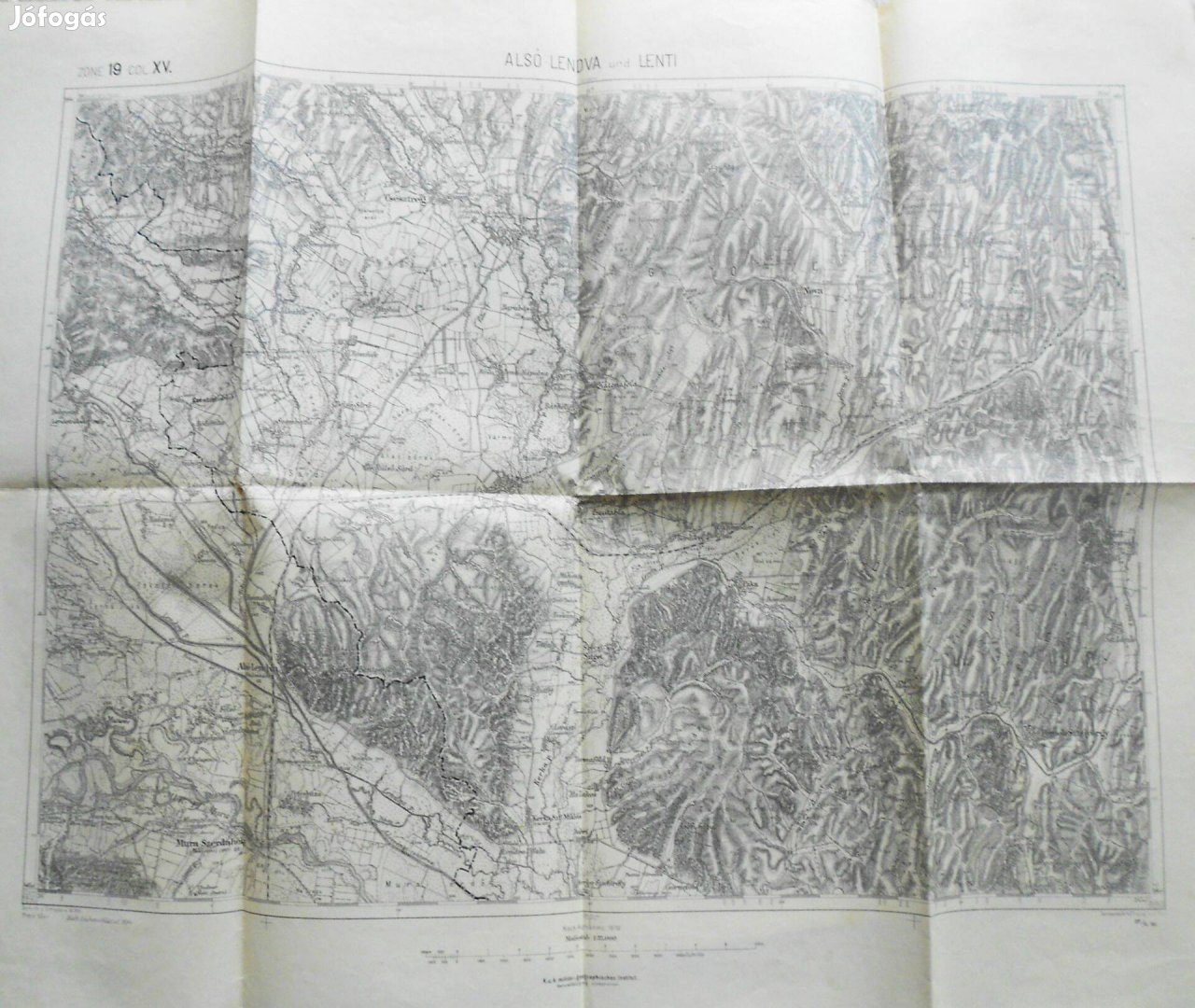 Alsólendva Lenti Csesztreg Rédics Muraszerdahely régi térkép 1894