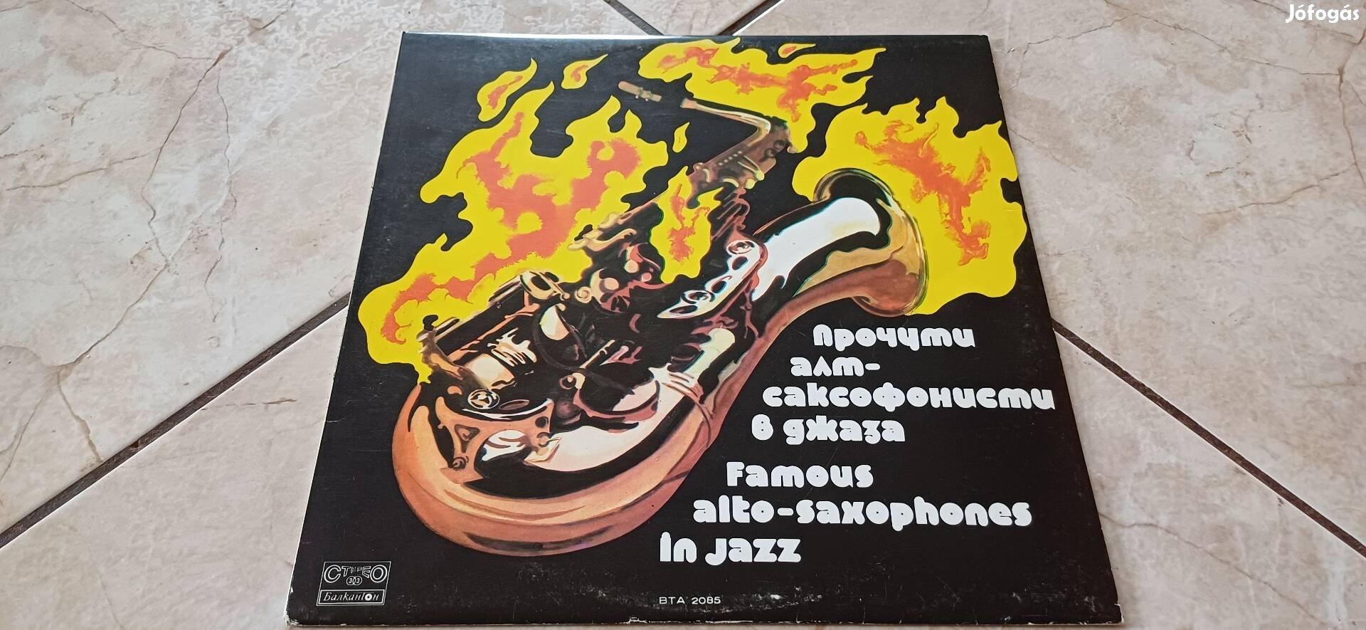 Alt saxophon jazz bakelit hanglemez