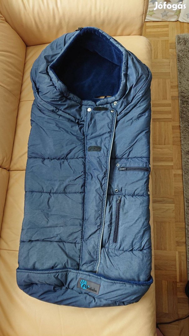 Altabebe sötétkék 98-as bundazsák babakocsiba