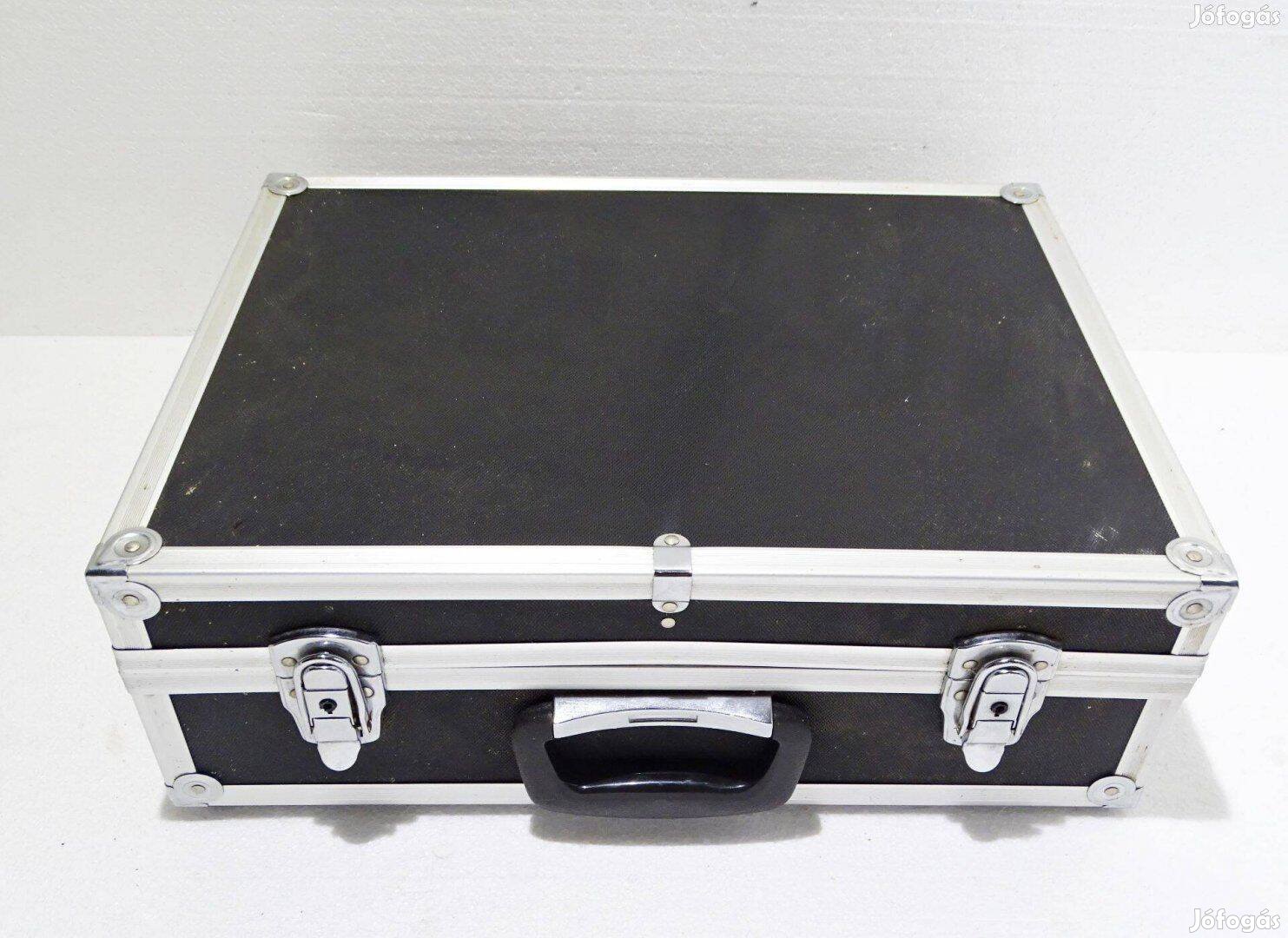 Alu koffer szerszámos táska tároló doboz bőrönd szerszámtartó box