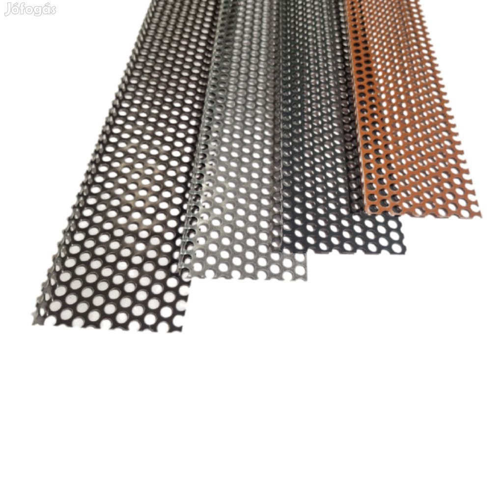Alu perforált ereszszellőző lemez 1m, 10+1cm