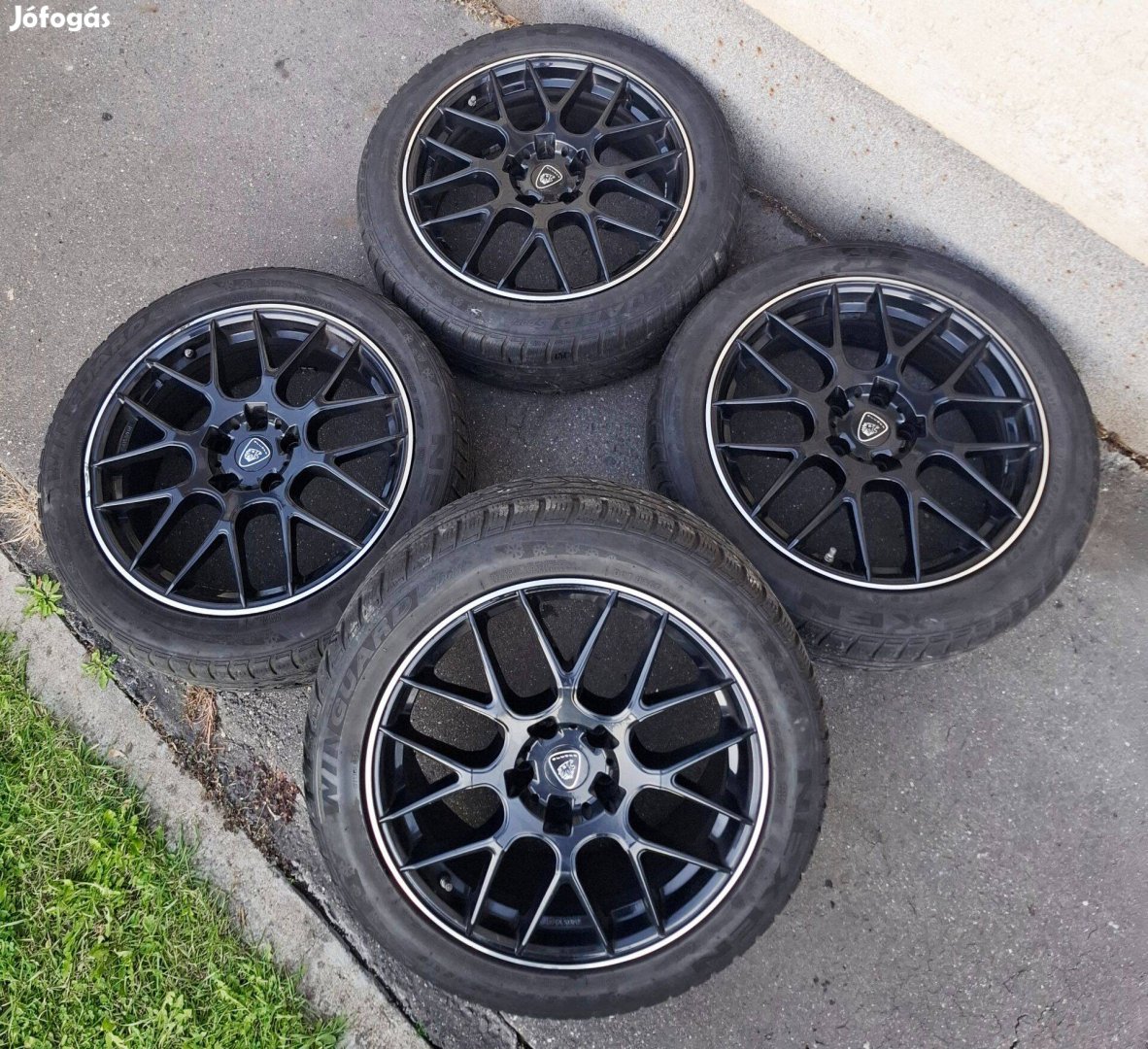 Aluett (Audi, Mercedes, Vw.) alufelni 18" 5x112 téli gumival
