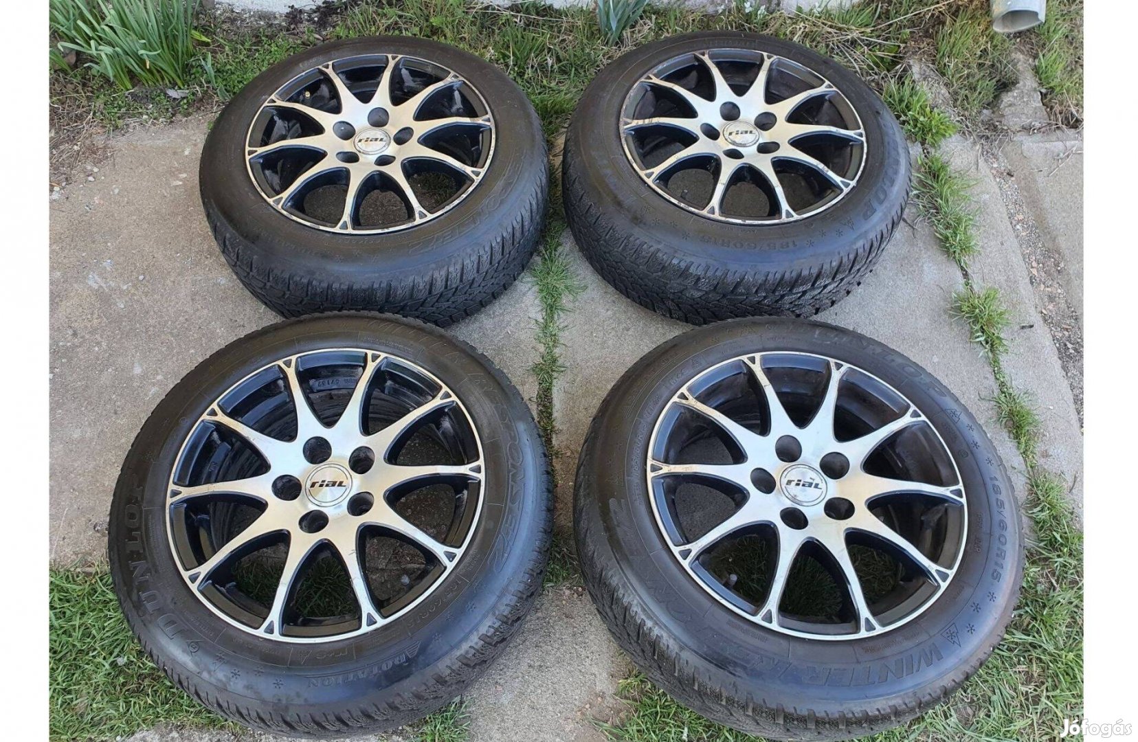Alufelni 5x100 kerékszett téligumi Skoda VW Seat Audi Fabia Roomster