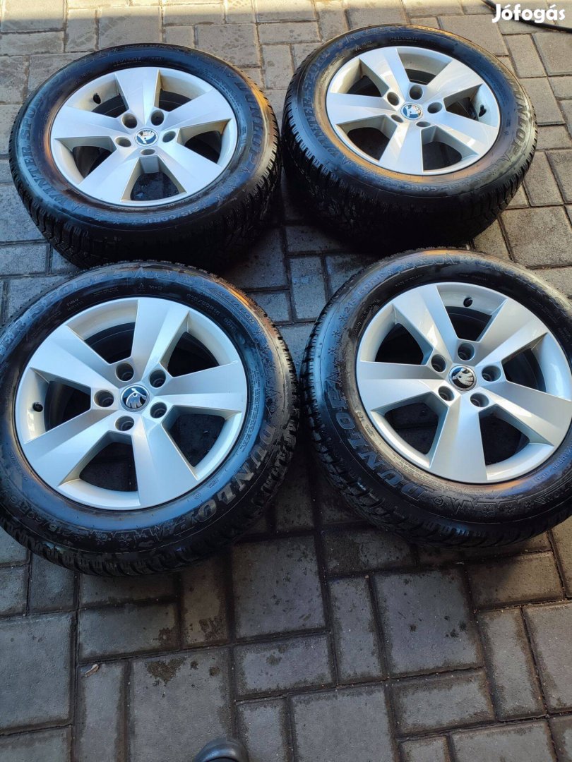 Alufelni 5x112 Skoda gyári újszerű garnitúra 16"méretben!