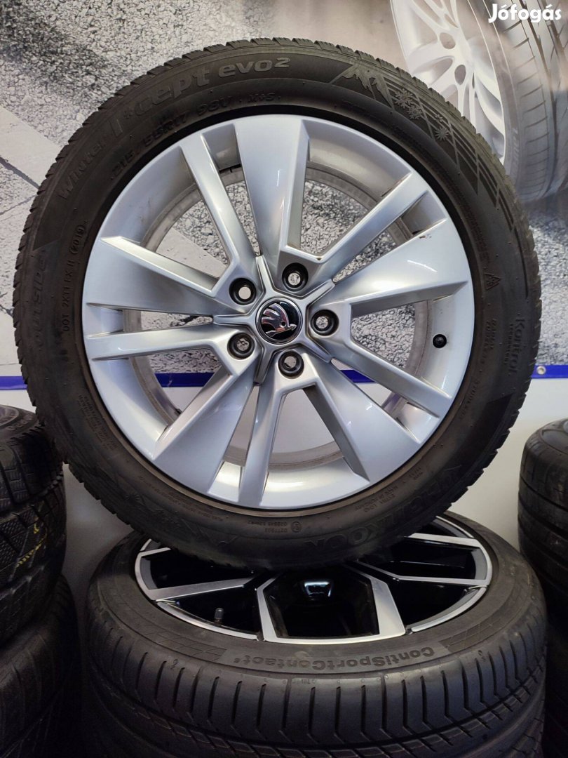 Alufelni 5x112 Skoda gyári újszerű garnitúra 17"méretben!