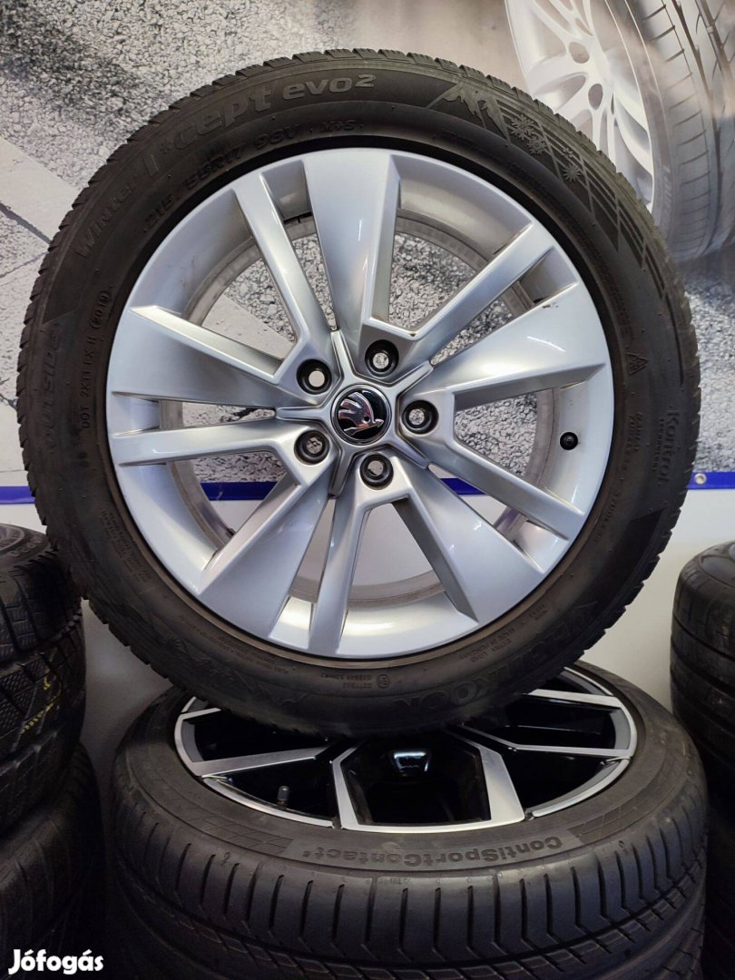 Alufelni 5x112 Skoda gyári újszerű garnitúra 17"méretben!