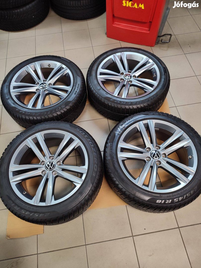 Alufelni 5x112 Volkswagen Arteon gyári újszerű garnitúra 18"méretben!