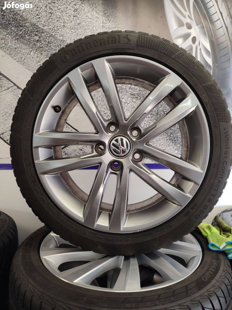 Alufelni 5x112 Volkswagen Golf gyári újszerű garnitúra 17"méretben!