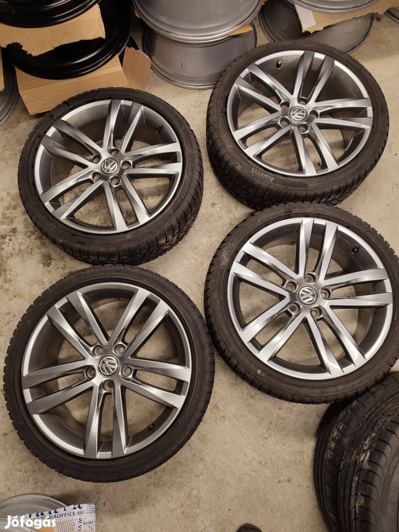 Alufelni 5x112 Volkswagen Golf gyári újszerű garnitúra 18"méretben!