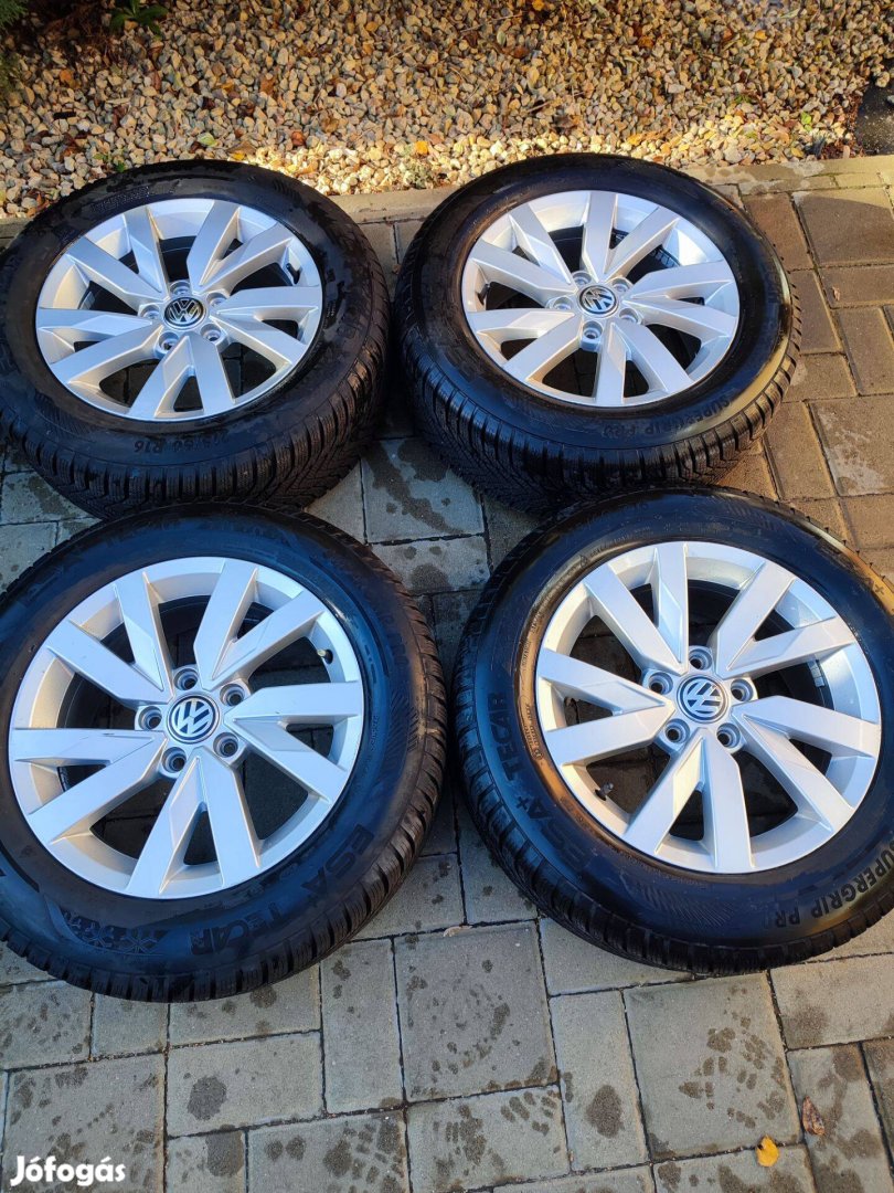 Alufelni 5x112 Volkswagen gyári újszerű téli garnitúra 16"méretben!