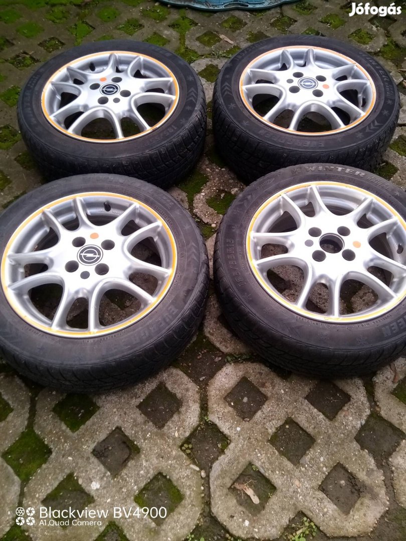 Alufelni garnitúra Opel Irmscher 15 colos 4x100 téli gumival