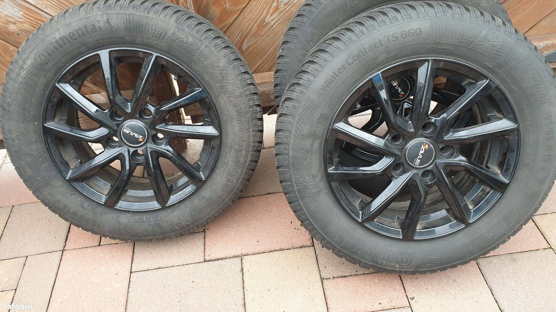 Alufelni kia mazda 195/65 R15 continental téli
