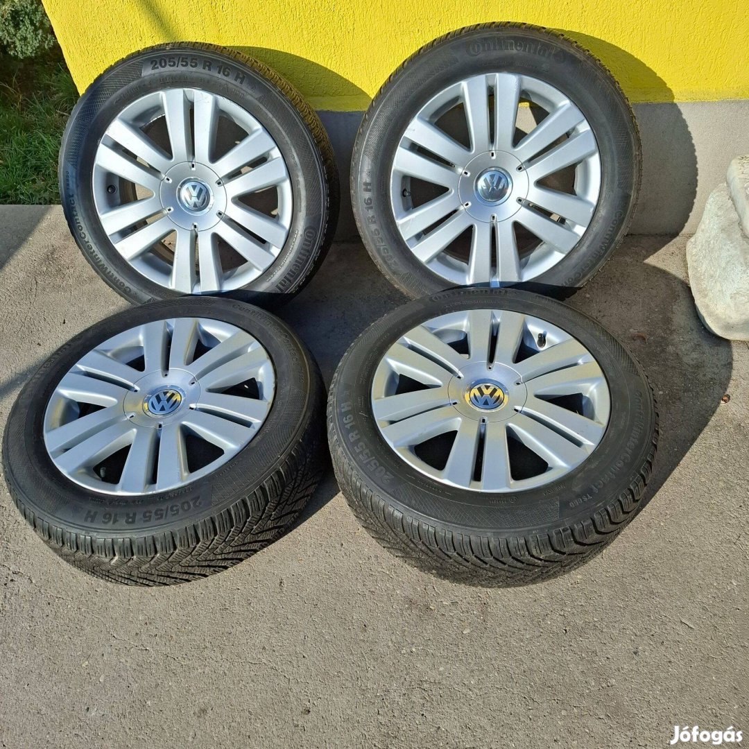 Alufelni téligumival 205/55/16 Continental