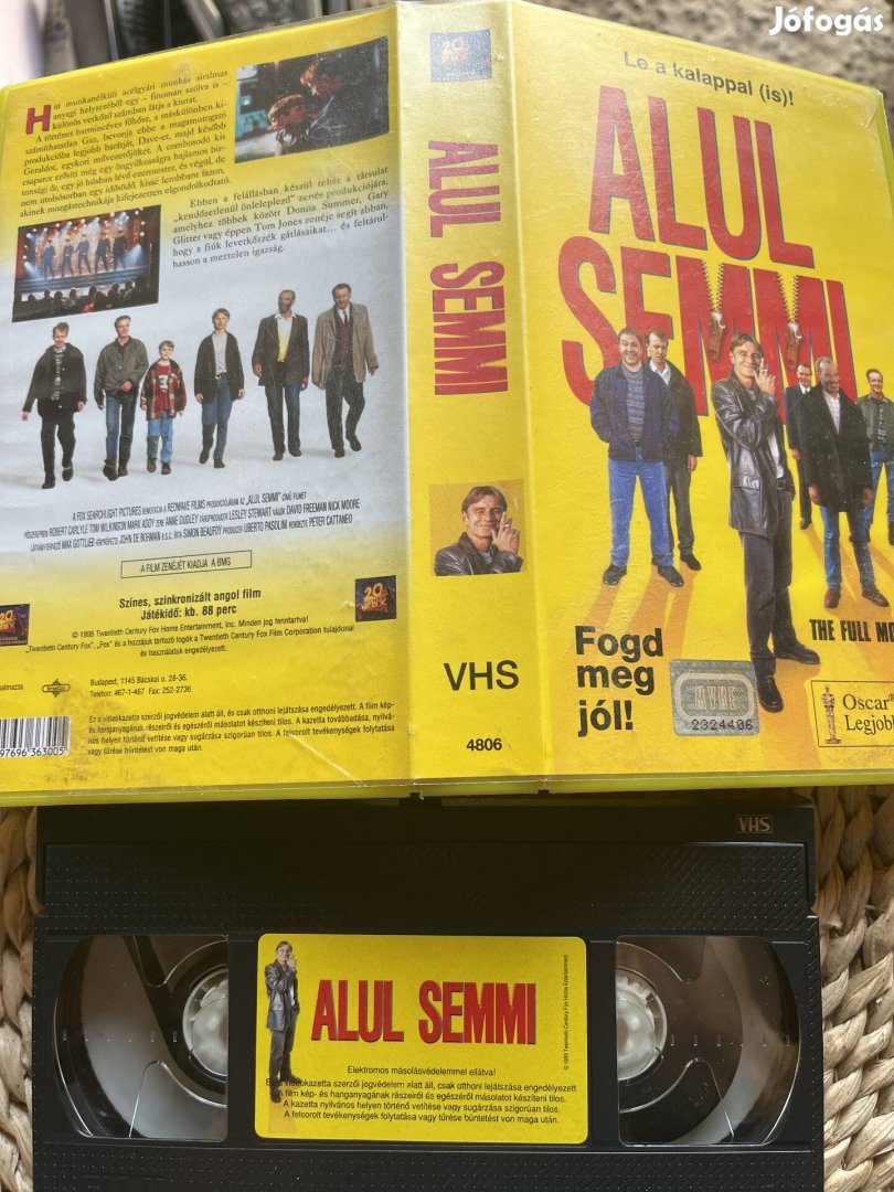 Alul semmi vhs kazetta