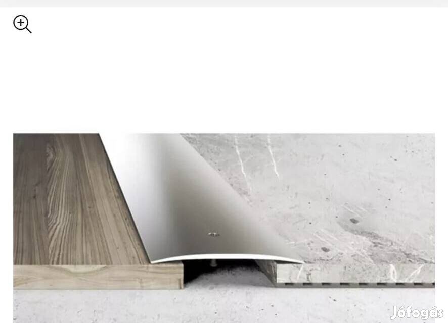 Aluminium 100mm-es Íves burkolatváltó profil