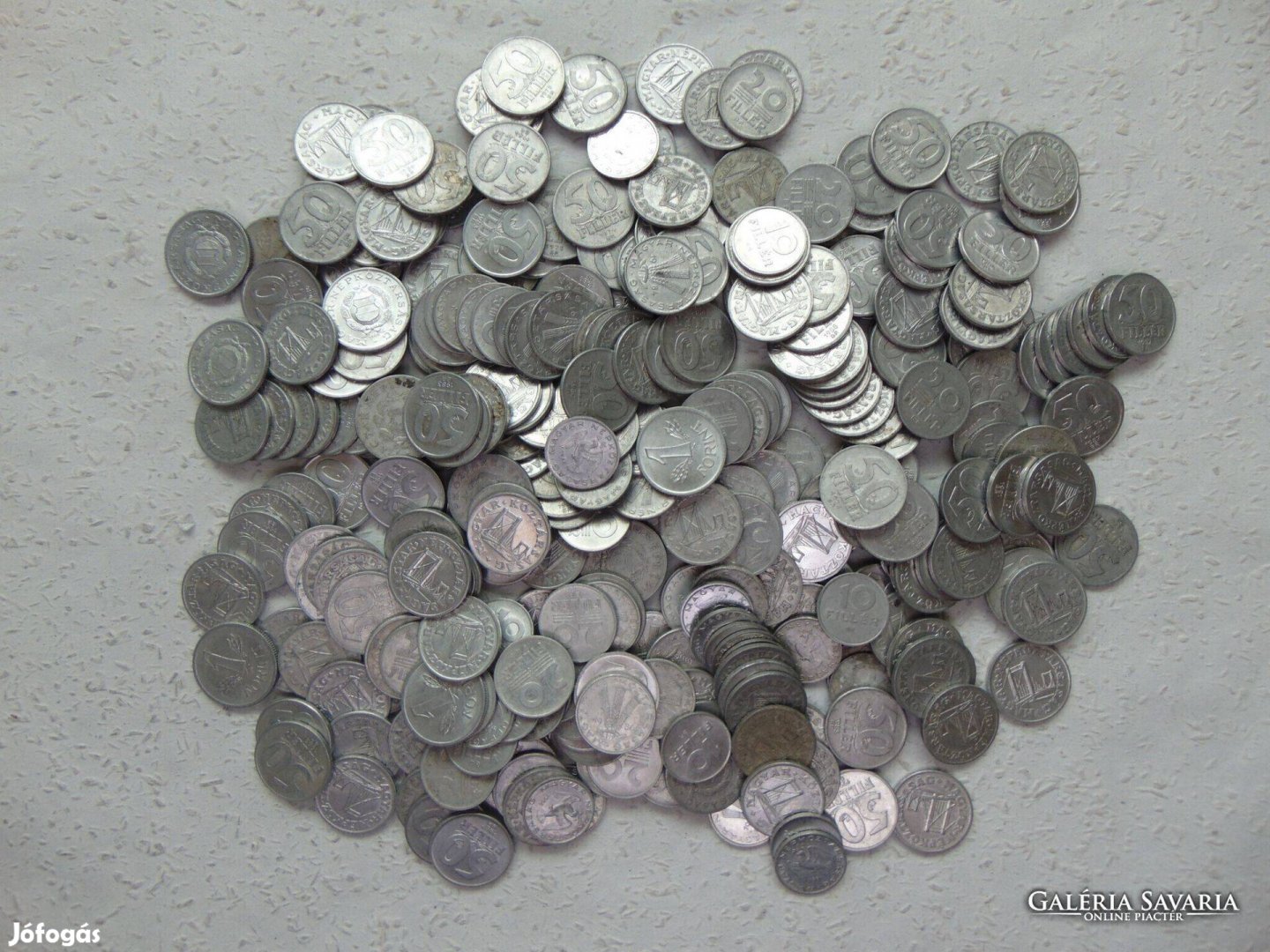 Alumínium 10 - 20 - 50 fillér - 1 forint 300 db 30 ft / darab