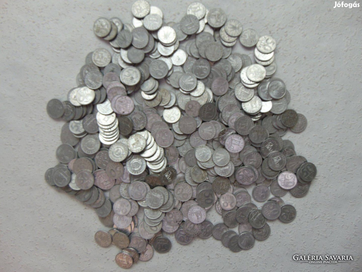 Alumínium 10 - 20 - 50 fillér - 1 forint 510 db 30 ft / darab