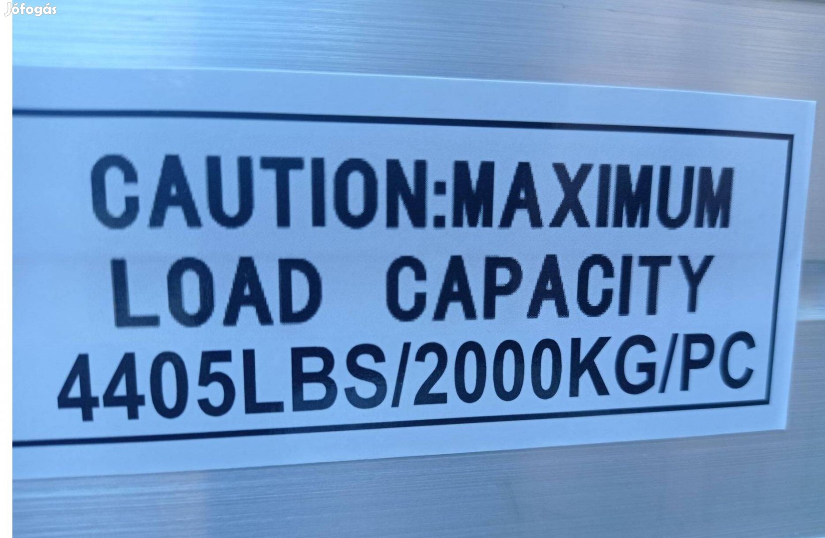 Aluminium 4 tonna teherbírású rámpa új eladó
