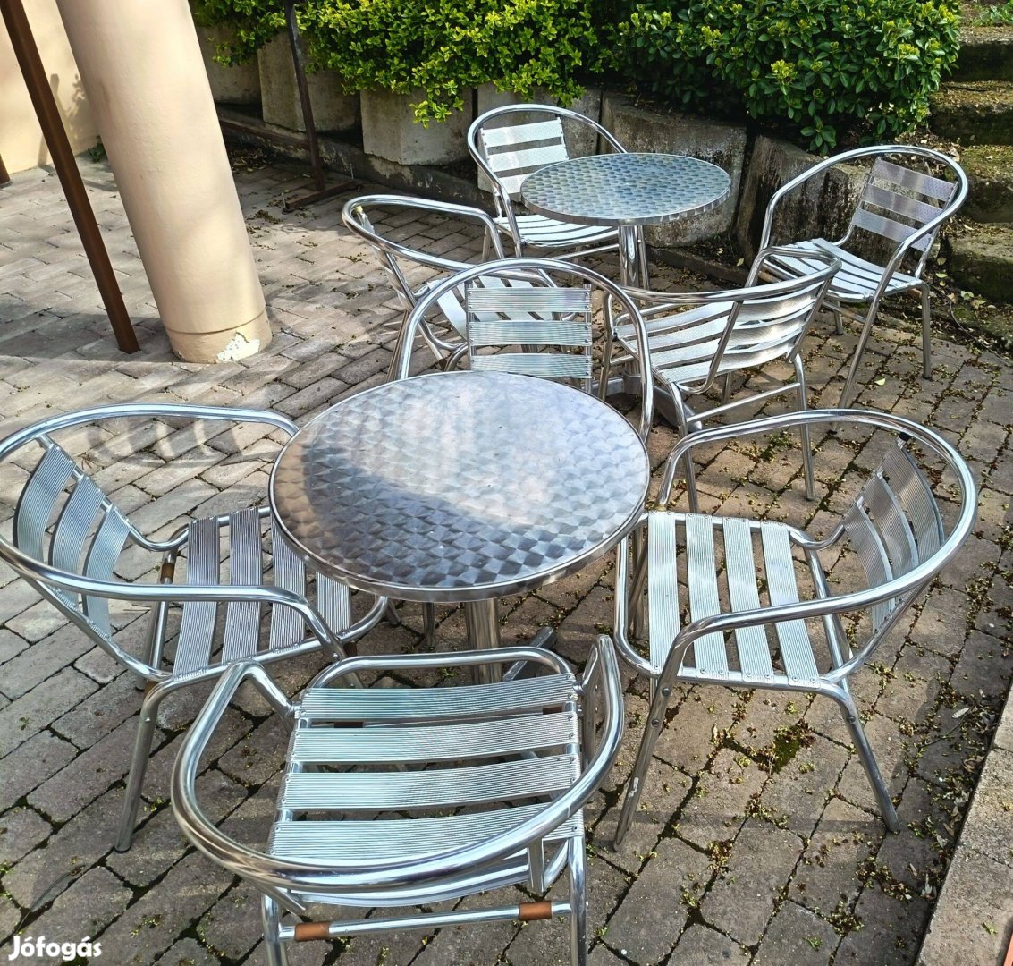 Alumínium kerti székek asztalok