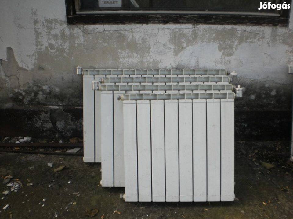 Alumínium radiátorok Olasz Biasi 600-as kötéstávban 7 db eladó