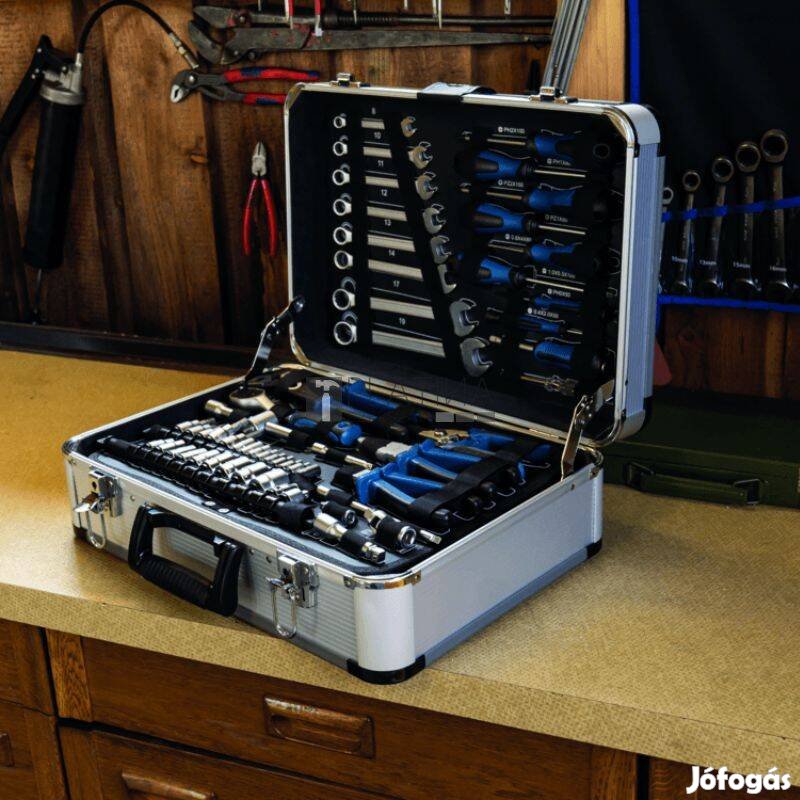 Alumínium szerszámos koffer 101 darabos Scheppach TB 150