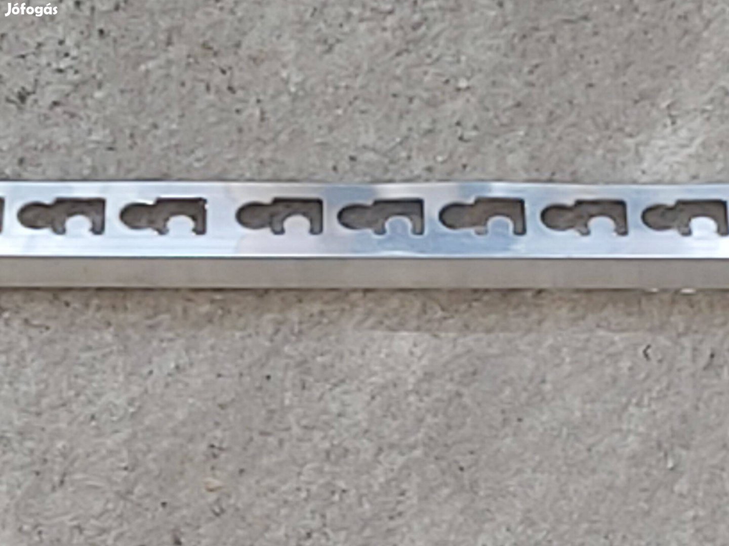 Aluprofil, natúr, aluminium profil burkoláshoz, 10 mm X 2,7 m