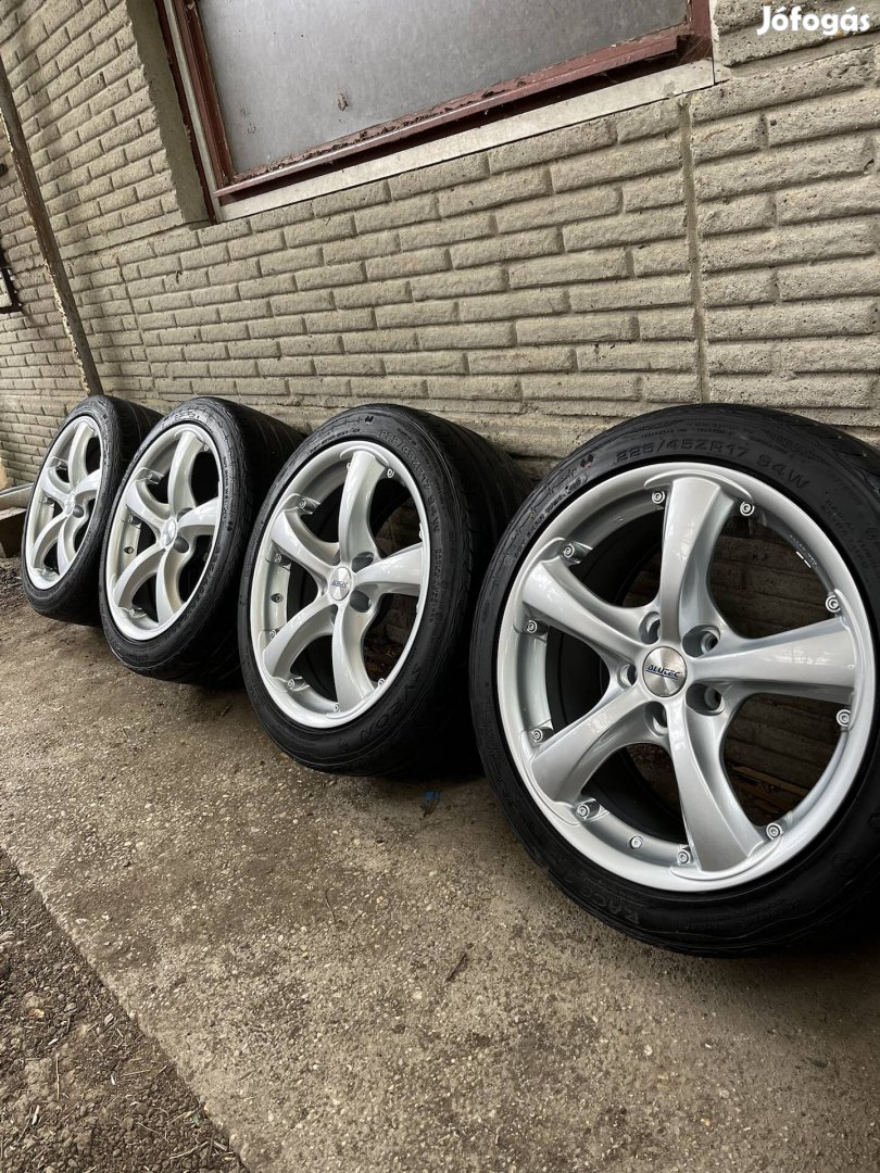 Alutec 5x100 17col alufelniszett