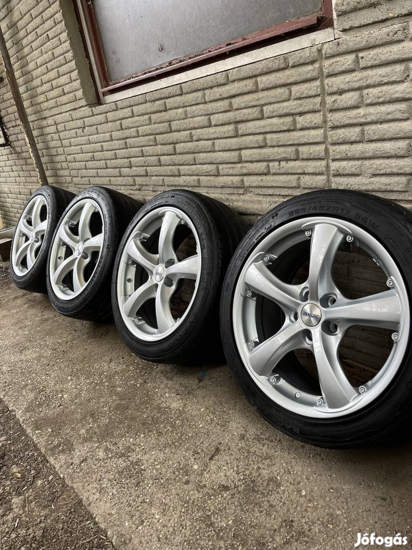 Alutec 5x100 17col alufelniszett
