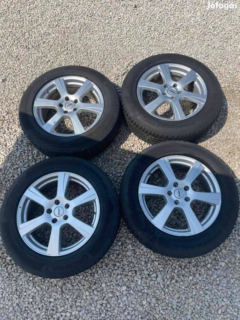 Alutec 5x114,3 18 colos alufelni, 235/60 R18 Continental téli gumival