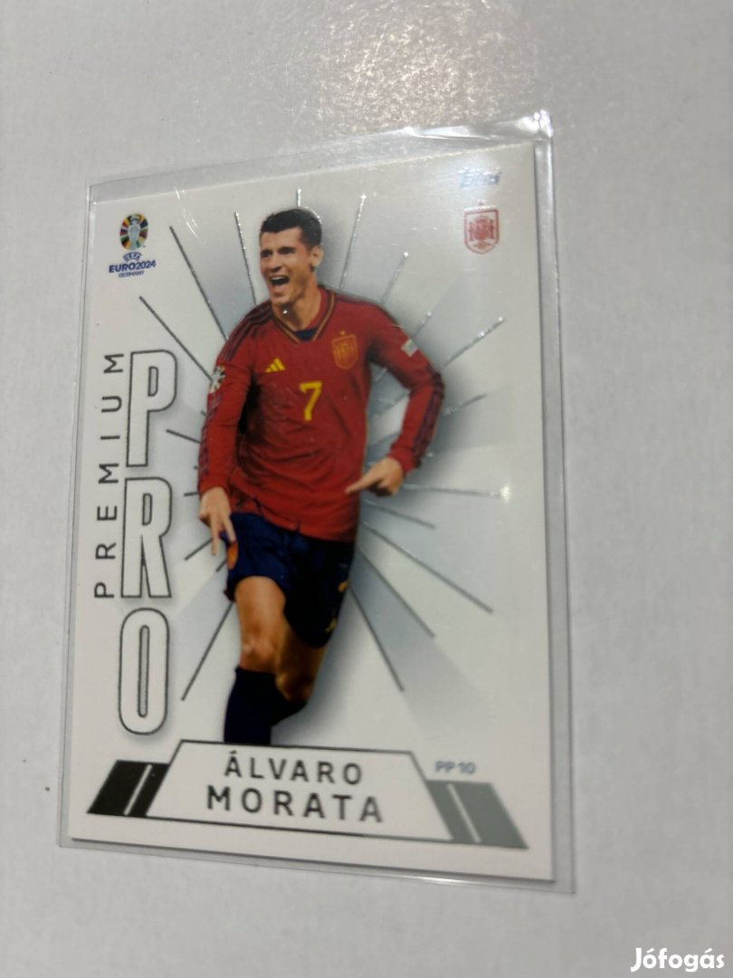 Álváro Morata Pro Prémium EB 2024 focis kártya