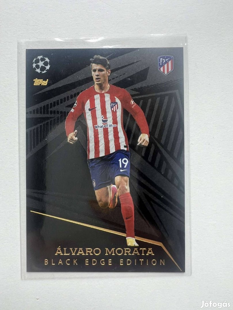 Álvaro Morata Topps Black Edge Edition Card