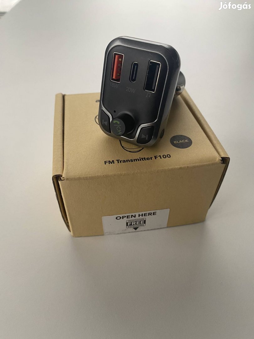 Alzapower F100 FM Transzmitter és Gyorstöltő