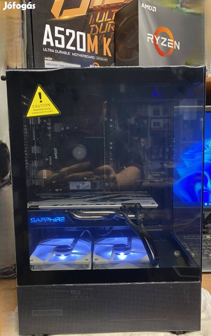 AmD Ryzen5-ös Full-View Gamer-Pc-Eladó w11