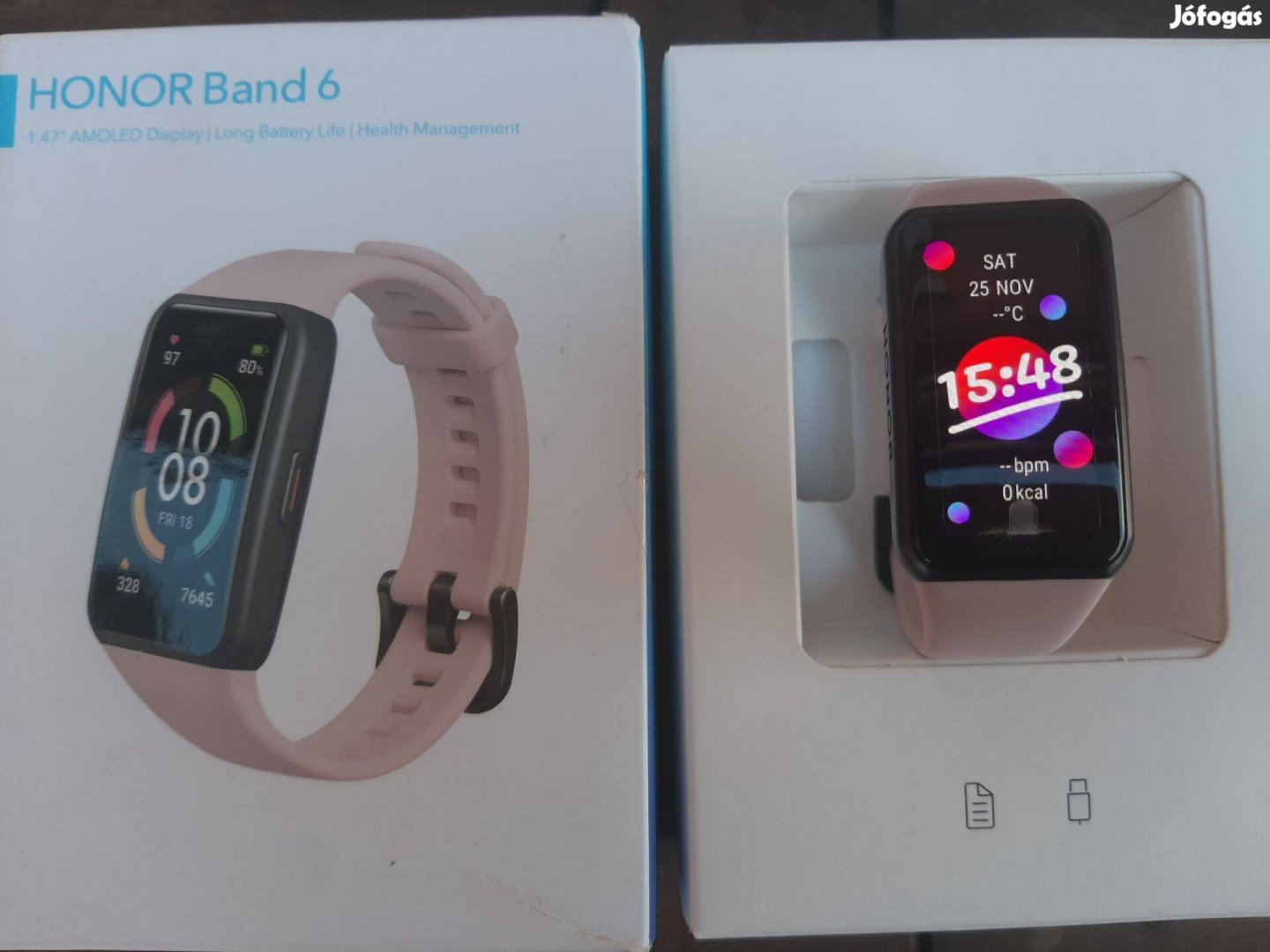 Amazfit band 6 okos karkötő Pink