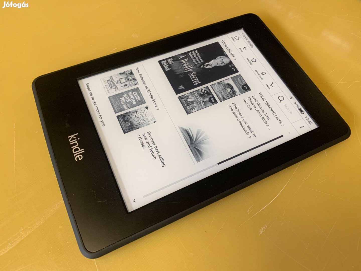 Amazon Kindle Paperwhite 6 érintőképernyős,háttérvilágításos e-book