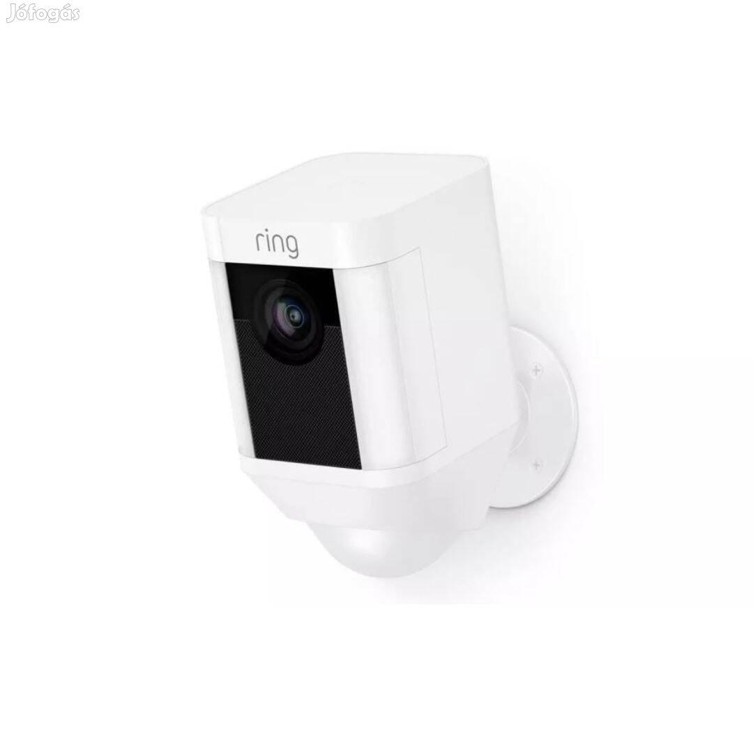 Amazon Ring Spotlight Cam + Akku, Wifis biztonsági kamera fehér