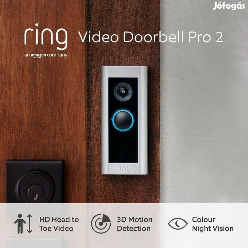 Amazon Ring Video Doorbell Pro 2 Hardwired okos kaputelefon, Alexa