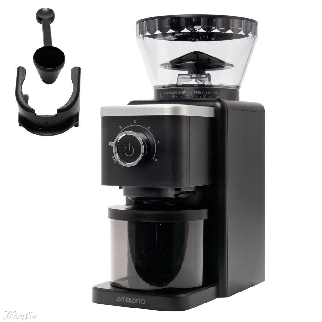 Ambiano 200W 250g elektromos kávédaráló professzionális, acélgolyós,