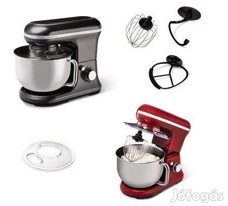 Ambiano Medion MD 18684 Metallic piros / fekete 800W 5L konyhai robot