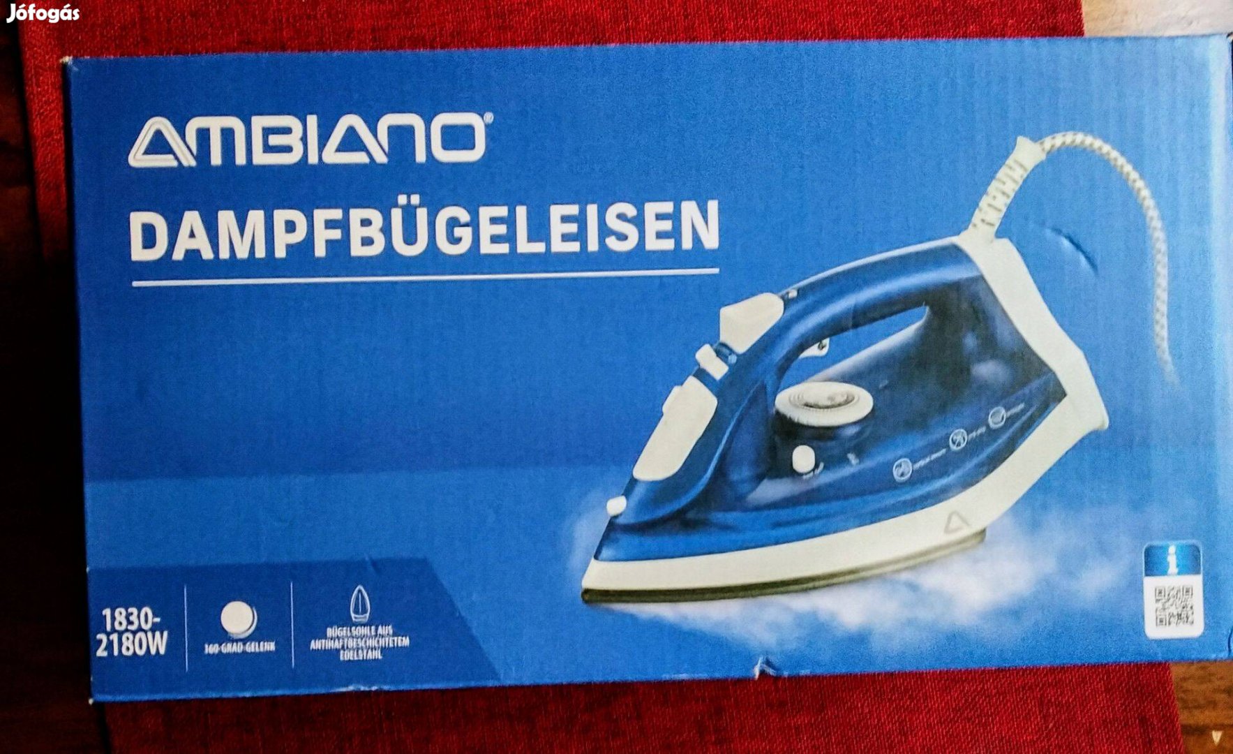 Ambiano Új vasaló 2200 W Gőz löket Vizpermet tapadás mentes