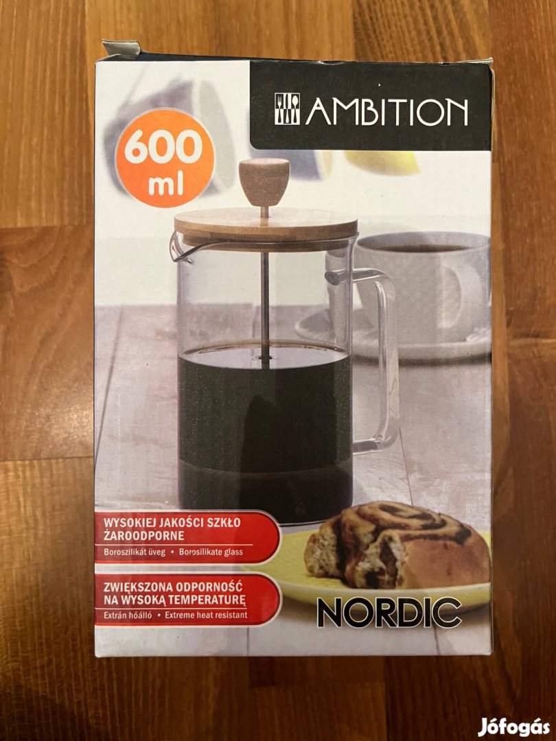 Ambition nordic tea és kávékészítő franciaprés