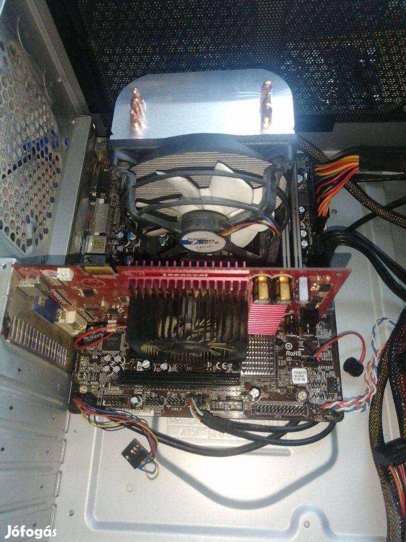 Amd 4x3.4Ghz+hűtő,Asrock alaplap,2x2gbram,