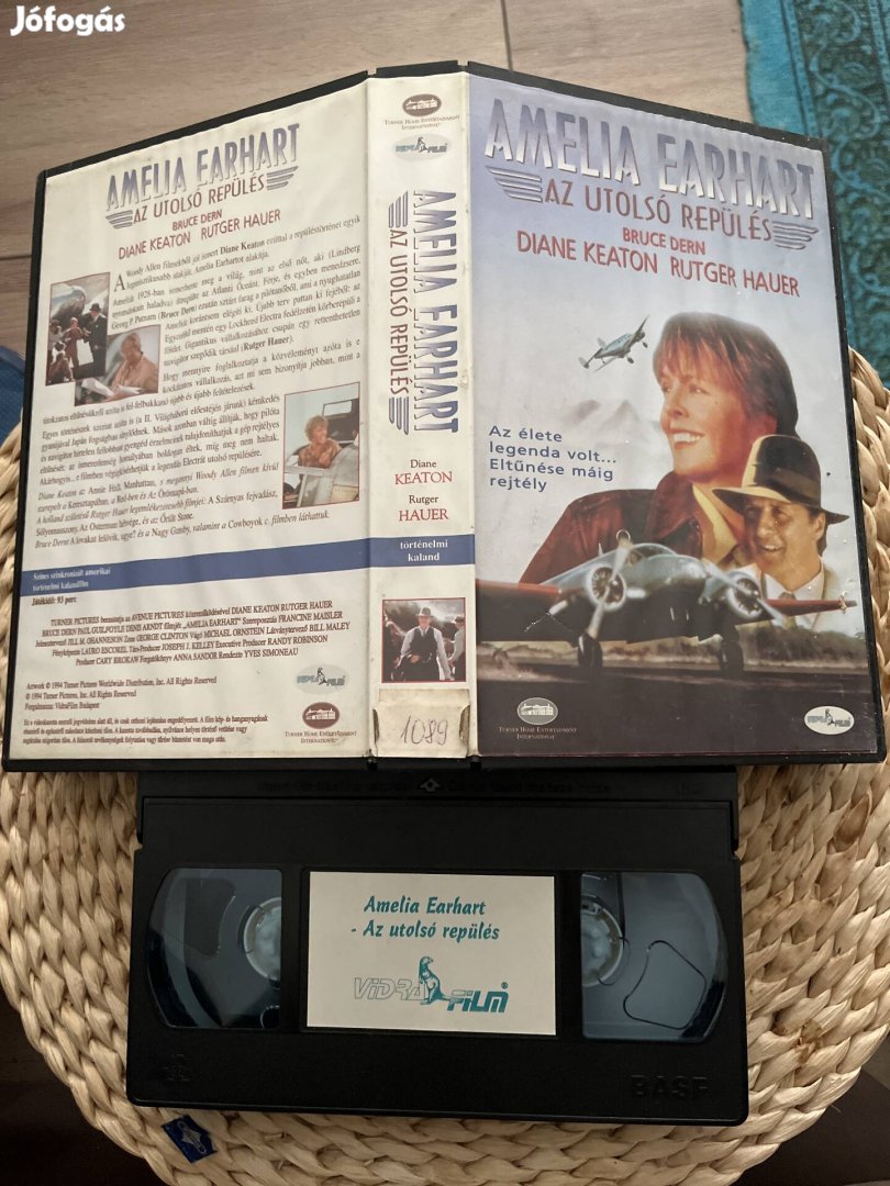 Amelia Erhart az utolsó repülés vhs film