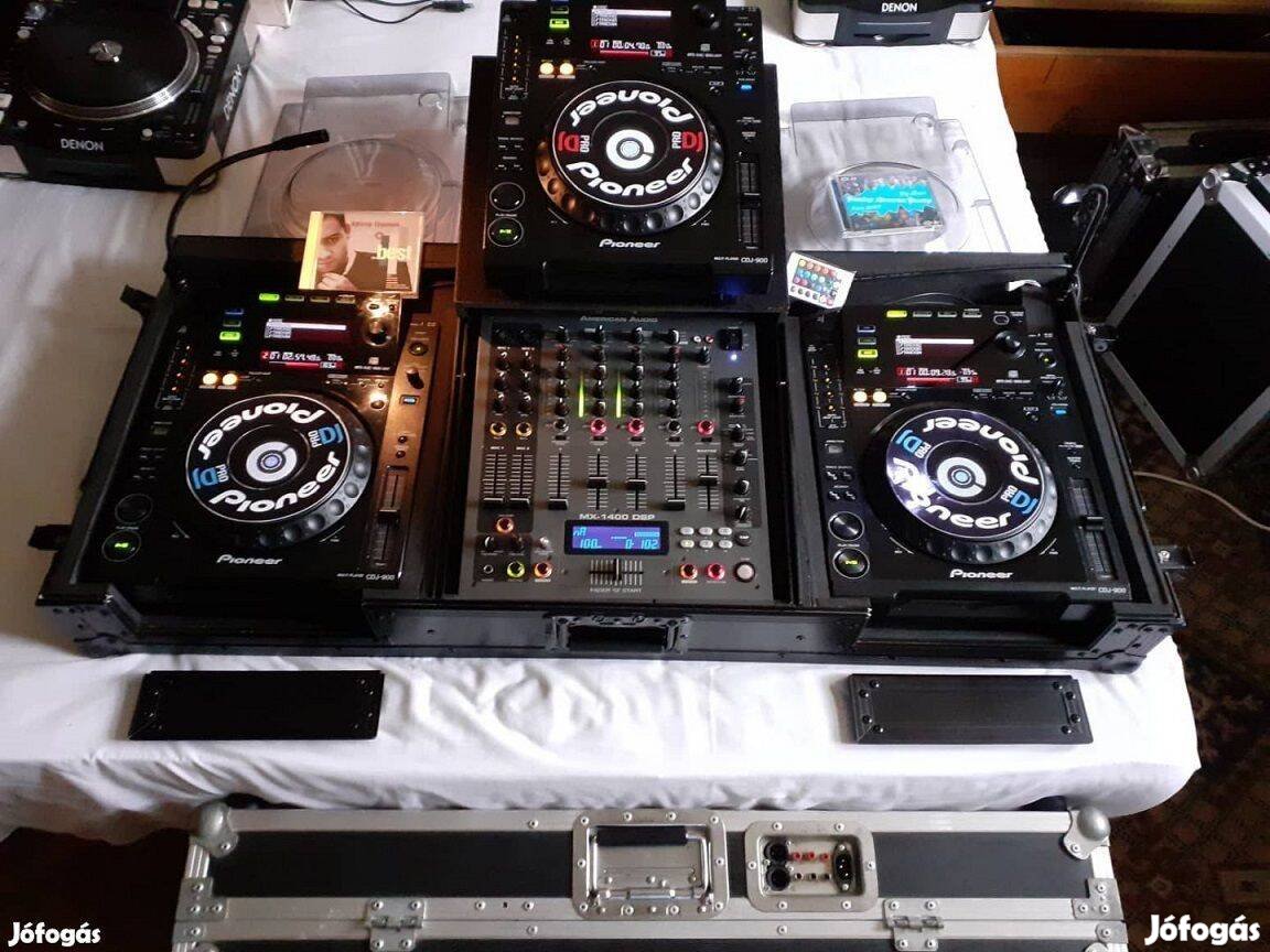 American Audio DSP 1400 MX, Pioneer Cdj 900. Cserélhetők is