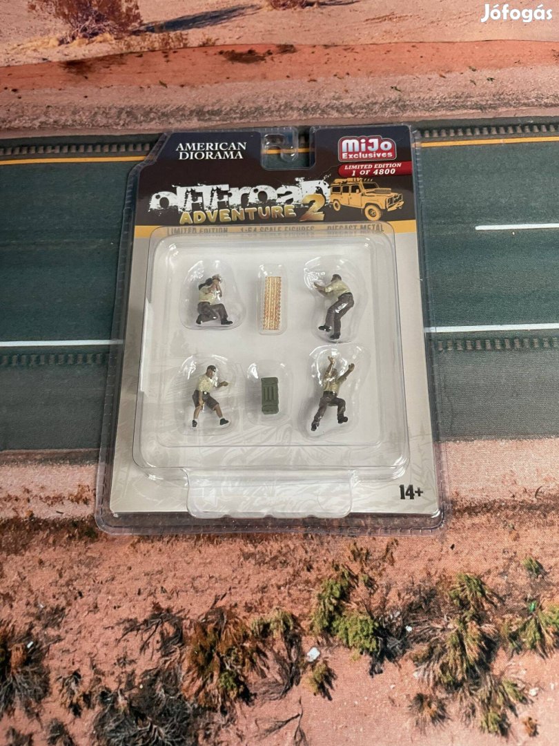 American Diorama Offroad Adventure 2 6 darabos fém figura