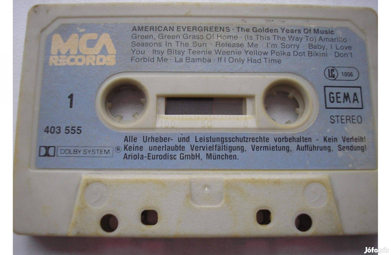 American Evergreens - A zene arany évei , gyári műsoros kazetta