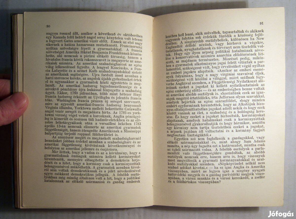 Amerika Eposza (James Truslow Adams) 1935 (5kép+tartalom)