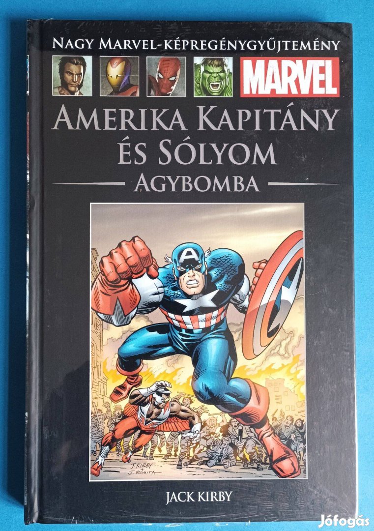 Amerika Kapitány És Sólyom Agybomba Nagy Marvel Képregény Új Fóliás!!!
