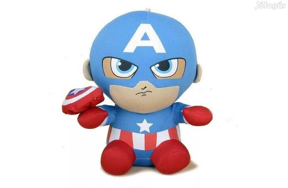 Amerika Kapitány Marvel plüss, 24 cm, Vadi új termék!!