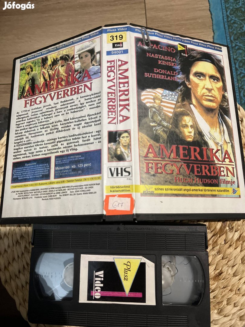 Amerika fegyverben vhs film